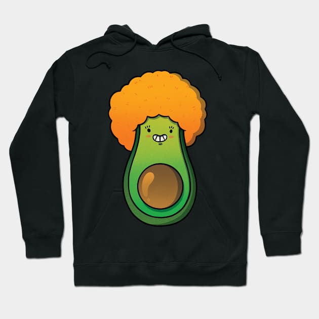 Afrocado, The Friendly Avocado Hoodie by royalsass